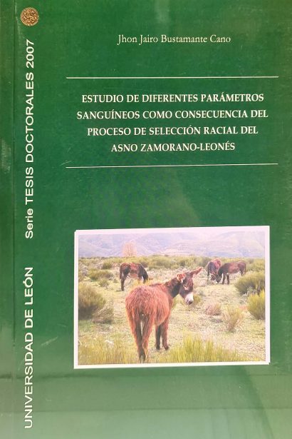 Estudio de diferentes parámetros sanguíneos como consecuencia del proceso de selección racial del asno zamorano-leonés